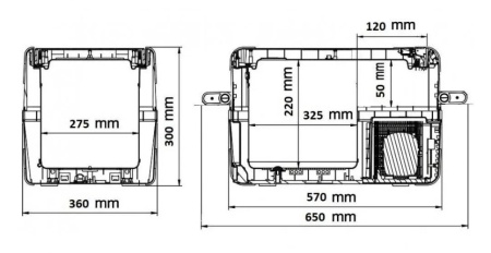 Автохолодильник компрессорный SUMITACHI C25 (с адаптером на 220V)